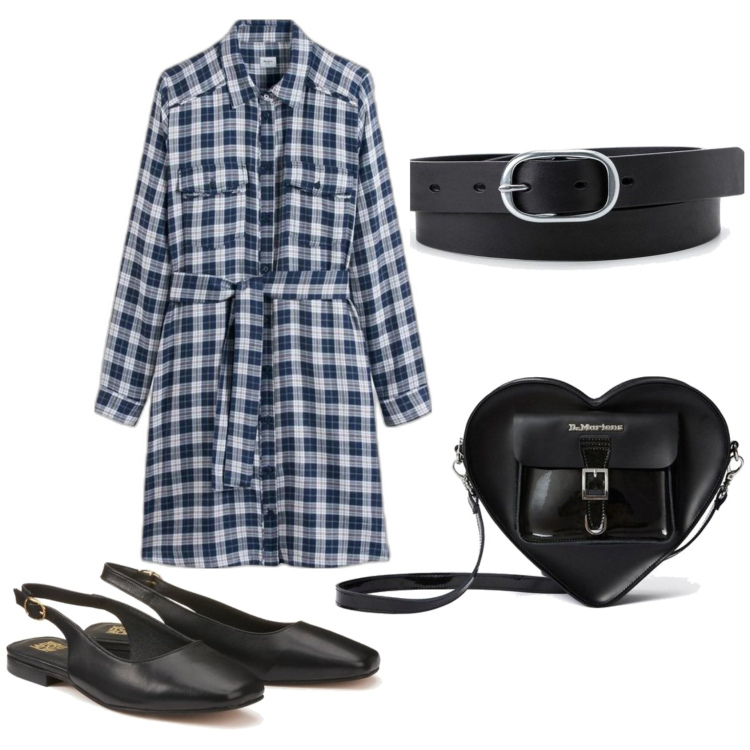 Outfit mujer - Urban style. Estilo Urban para Todos los días. Combinación con bailarinas, vestidos camiseros, mochilas, cinturones.