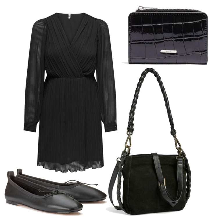 Outfit mujer - Urban style. Estilo Urban para Todos los días. Combinación con vestidos cortos, bailarinas, bandoleras, monederos.