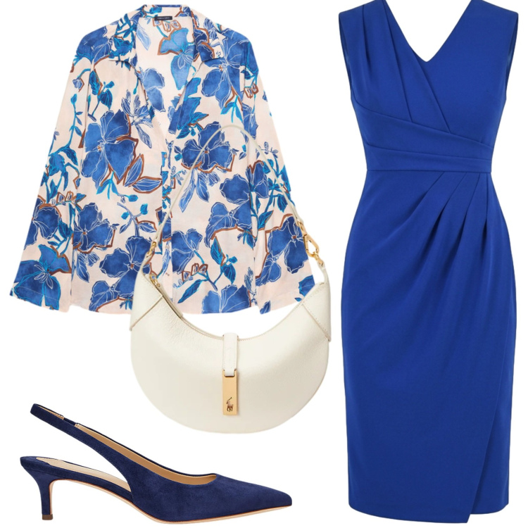 Outfit donna - Total look #2377017. Stile Chic per Serata fuori. Abbinamento con camicie, vestiti midi/longuette, décolleté, borse a spalla.