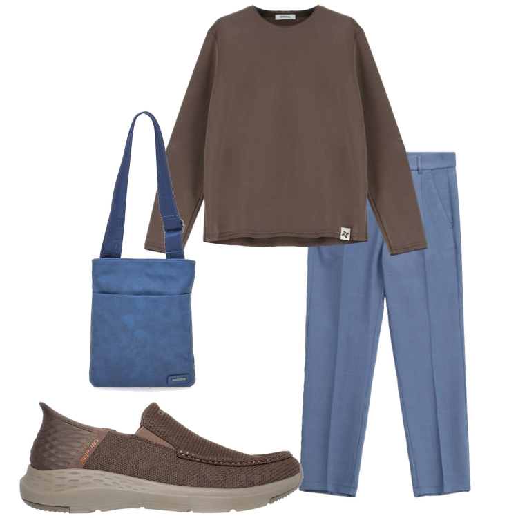 Outfit uomo - Casual style. Stile Casual per Tutti i giorni. Abbinamento con felpe, pantaloni, portafogli, sneakers.