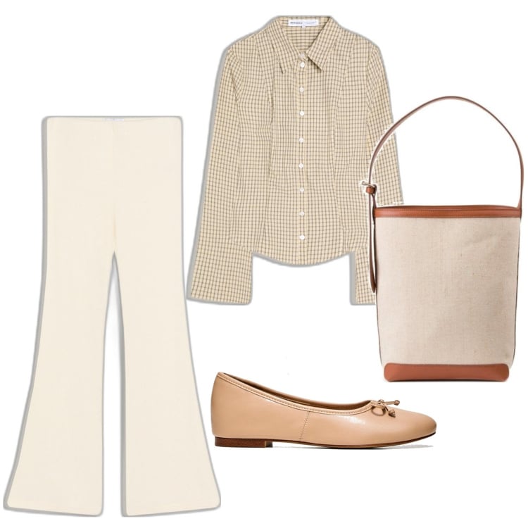 Outfit mujer - Urban style. Estilo Urban para Todos los días. Combinación con camisas, pantalones, bailarinas, bolsos saco.