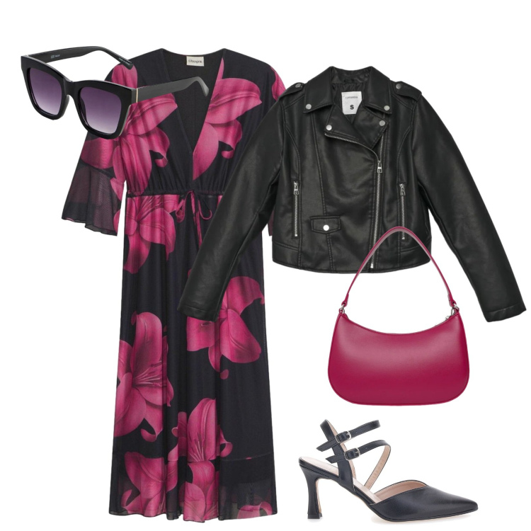 Outfit donna - Pasqua 2026. Stile Glamour per Tutti i giorni. Abbinamento con vestiti midi/longuette, occhiali da sole, giacche, borse a tracolla, décolleté.