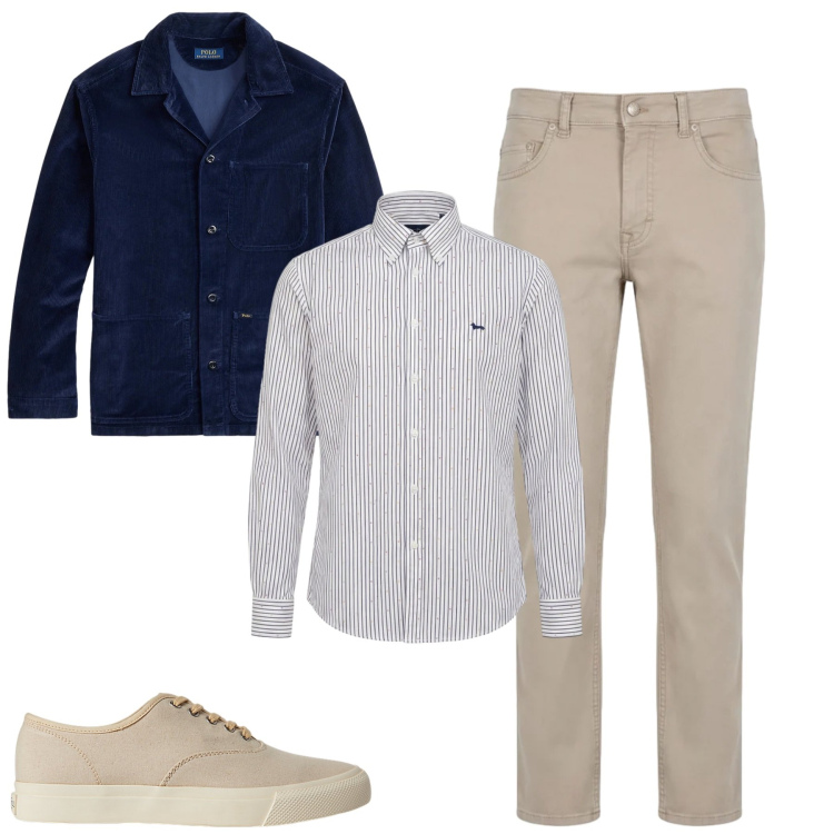 Outfit uomo - Total look #2377850. Stile Urban per Tutti i giorni. Abbinamento con pantaloni, camicie, sneakers, giacche.