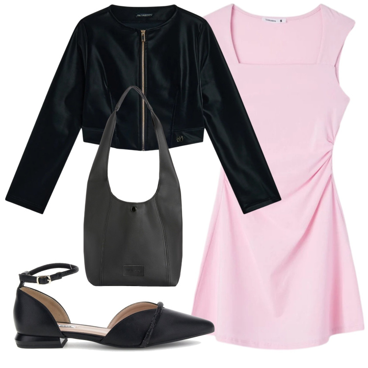 Outfit donna - Total look #2378011. Stile Romantica per Serata fuori. Abbinamento con vestiti corti, borse a spalla, blazer, sandali.