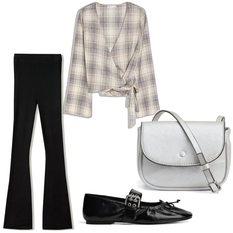 Outfit mujer - Urban style. Estilo Urban para Todos los días. Combinación con blusas, pantalones, bailarinas, bolsos de mano.