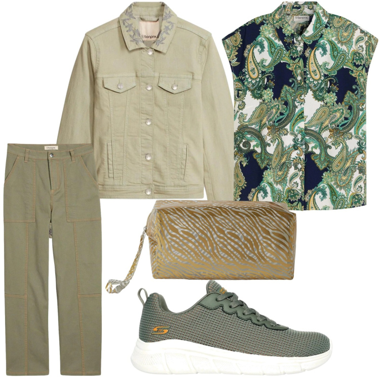 Outfit donna - Trend di stagione. Stile Urban per Tutti i giorni. Abbinamento con pantaloni, camicie, cappotti, valigie, sneakers.