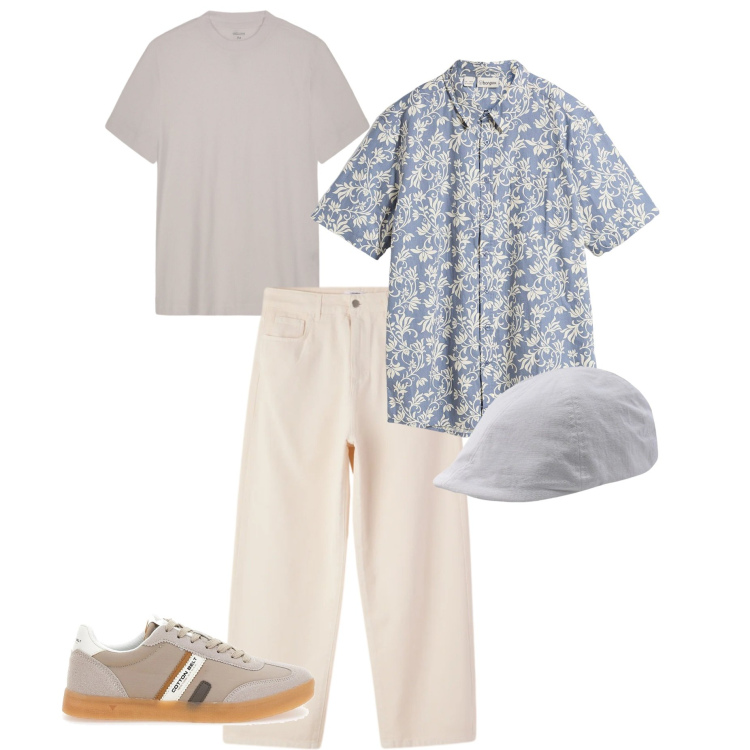 Outfit uomo - Cosa fai? Schifo. Stile Casual per Tutti i giorni. Abbinamento con camicie a manica corta, sneakers, cappelli con visiera, t-shirt, pantaloni.