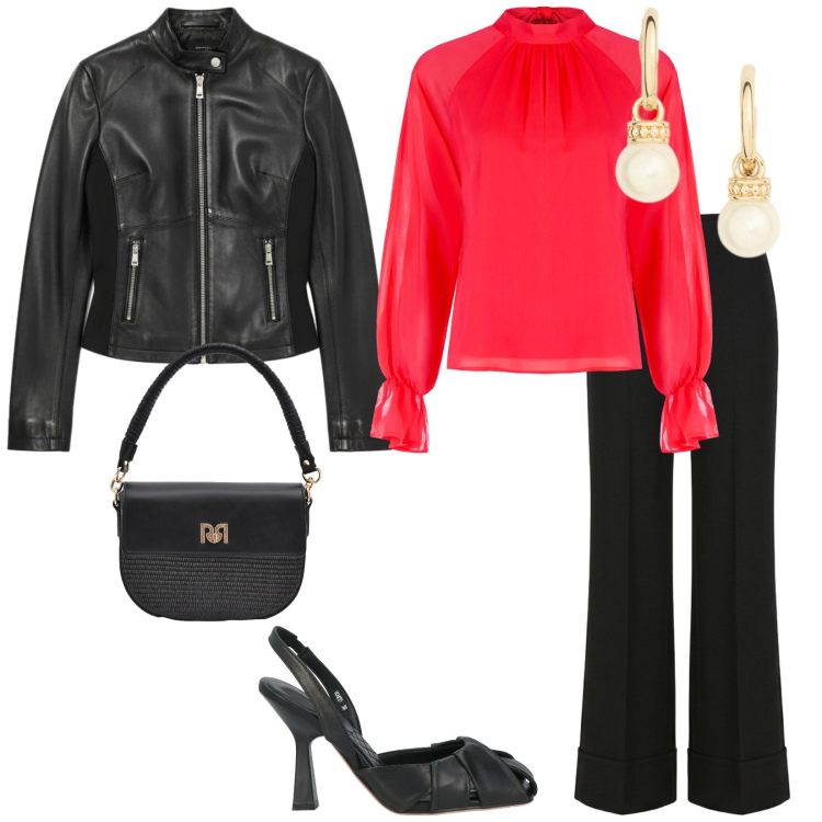 Outfit donna - Serata rinascimento. per Serata fuori. Abbinamento con décolleté, pantaloni, giacche, bluse, borse a spalla, orecchini.