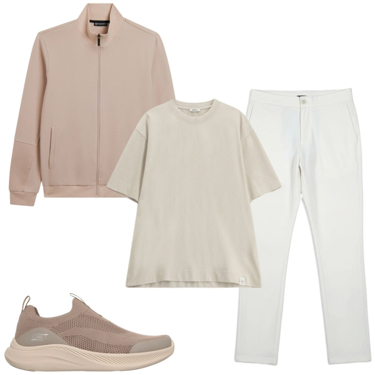 Outfit uomo - Total look #2378541. Stile Urban per Tutti i giorni. Abbinamento con t-shirt, felpe, pantaloni, sneakers.