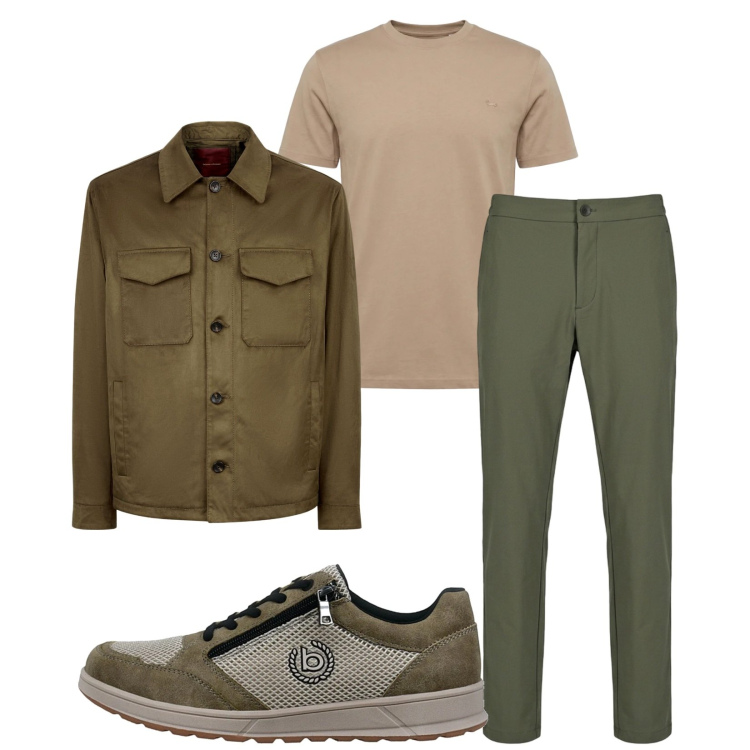 Outfit uomo - Total look #2378542. Stile Trendy per Tutti i giorni. Abbinamento con t-shirt, pantaloni, giacche, sneakers.
