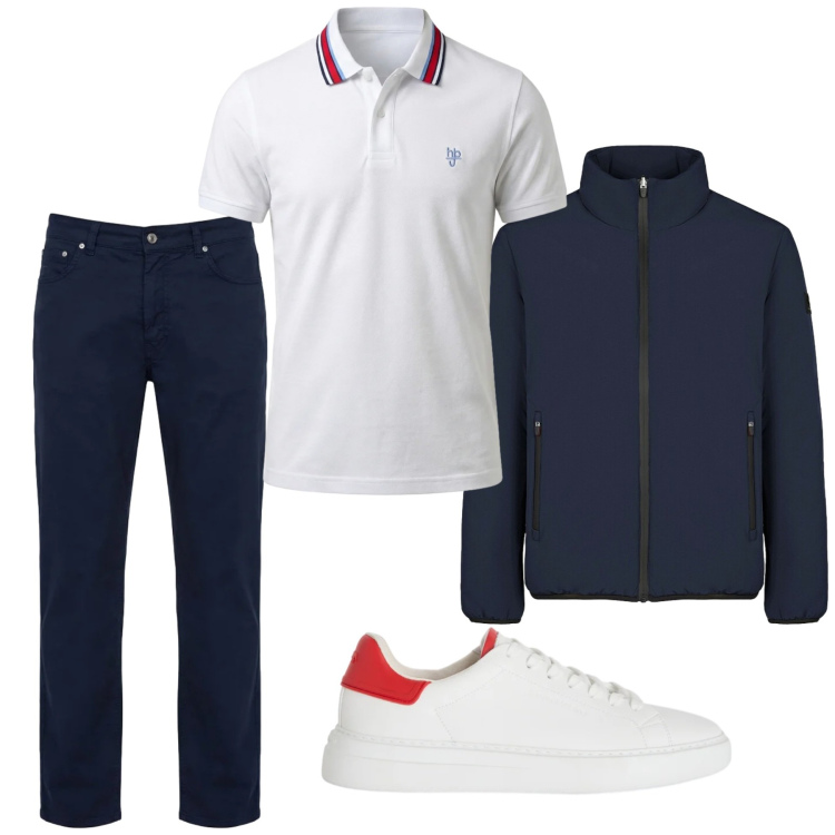 Outfit uomo - Mix di sport e confort. Stile Casual per Tutti i giorni. Abbinamento con sneakers, pantaloni, polo, giacche.