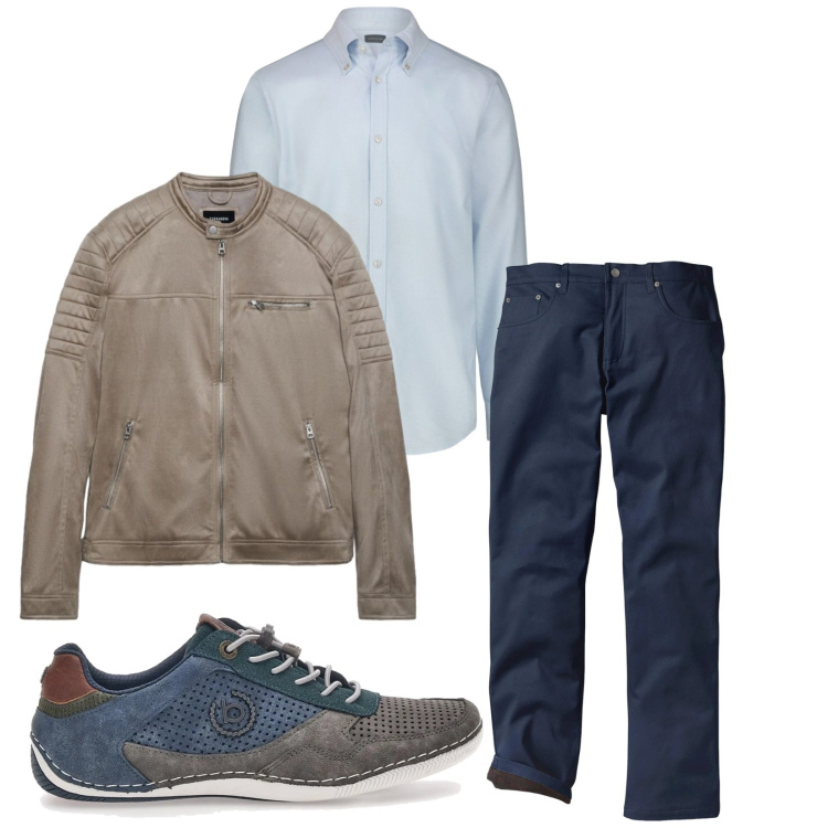 Outfit uomo - Total look #2378860. Stile Trendy per Tutti i giorni. Abbinamento con pantaloni, scarpe stringate, giacche, camicie.