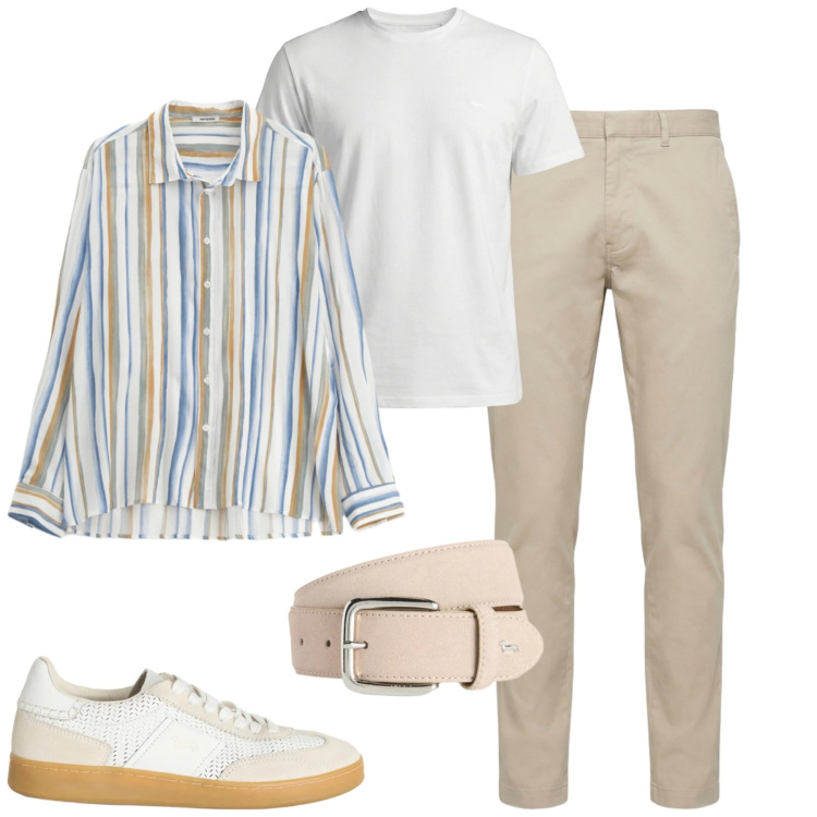 Outfit uomo - Weeks. Stile Urban per Tutti i giorni. Abbinamento con camicie, t-shirt, sneakers, cinture, pantaloni.