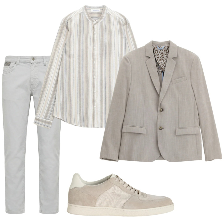 Outfit uomo - Ufficio a modo mio. Stile Trendy per Ufficio. Abbinamento con giacche, camicie, pantaloni, sneakers.