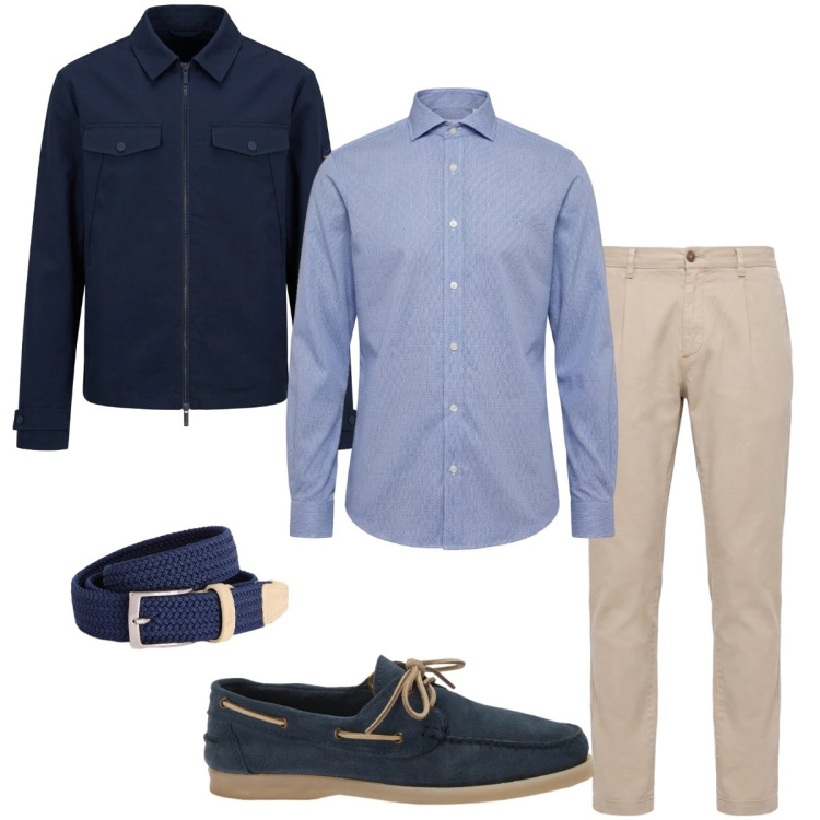 Outfit uomo - Outfit casual. Stile Casual per Tutti i giorni. Abbinamento con cappotti, cinture, scarpe stringate, pantaloni, camicie.