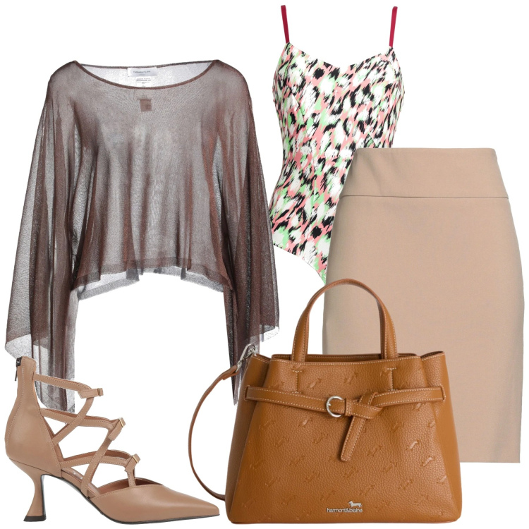Outfit donna - Total look #2379638. Stile Glamour per Serata fuori. Abbinamento con pullovers, décolleté, body, minigonne, borse a mano.