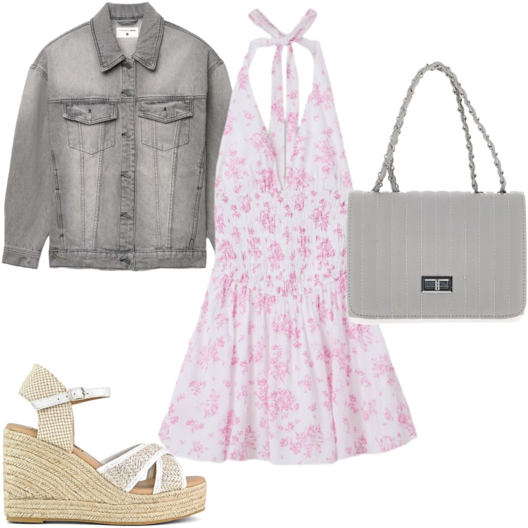 Outfit donna - Italian girl. Stile Romantica per Tutti i giorni. Abbinamento con cappotti, vestiti, zeppe, borse a tracolla.