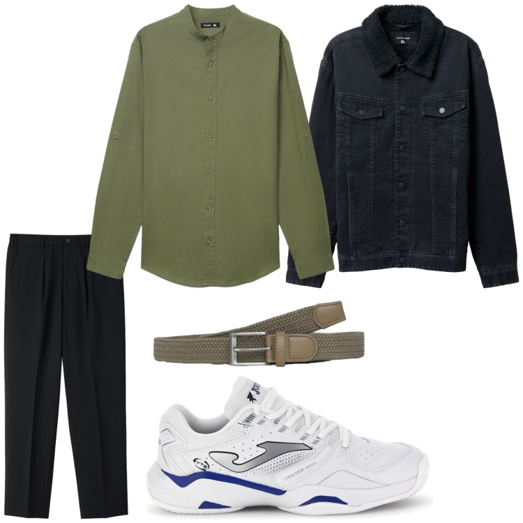 Outfit uomo - Relax ma fashion. Stile Trendy per Tutti i giorni. Abbinamento con cinture, giacche, camicie, pantaloni chino, sneakers.