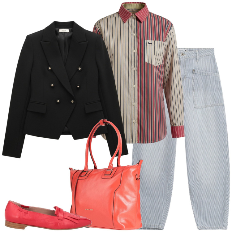 Outfit donna - La giacchetta. Stile Casual per Scuola/Università. Abbinamento con zaini, mocassini, jeans, camicie, blazer.