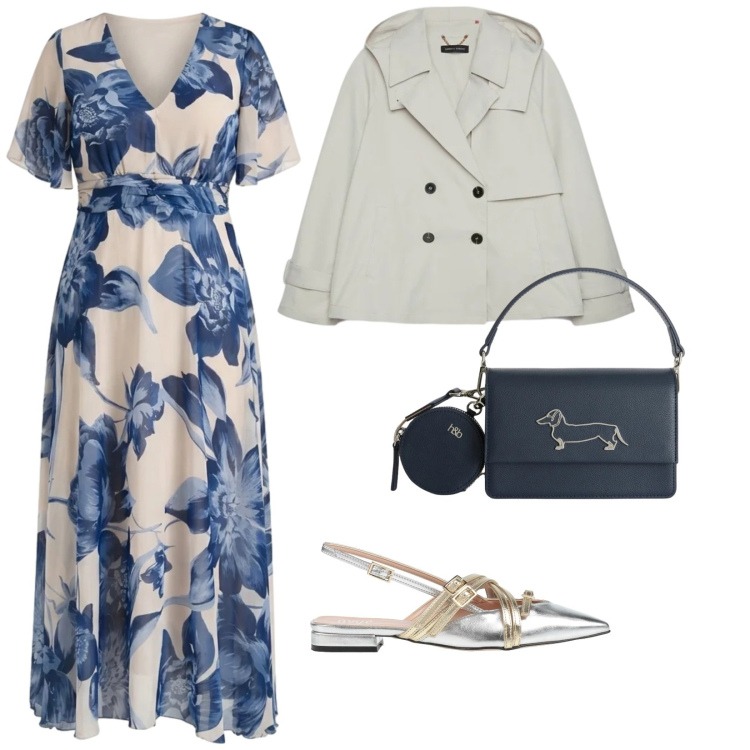 Outfit donna - Usalo quando vuoi. per Tutti i giorni. Abbinamento con ballerine, vestiti lunghi, trench, borse a tracolla.