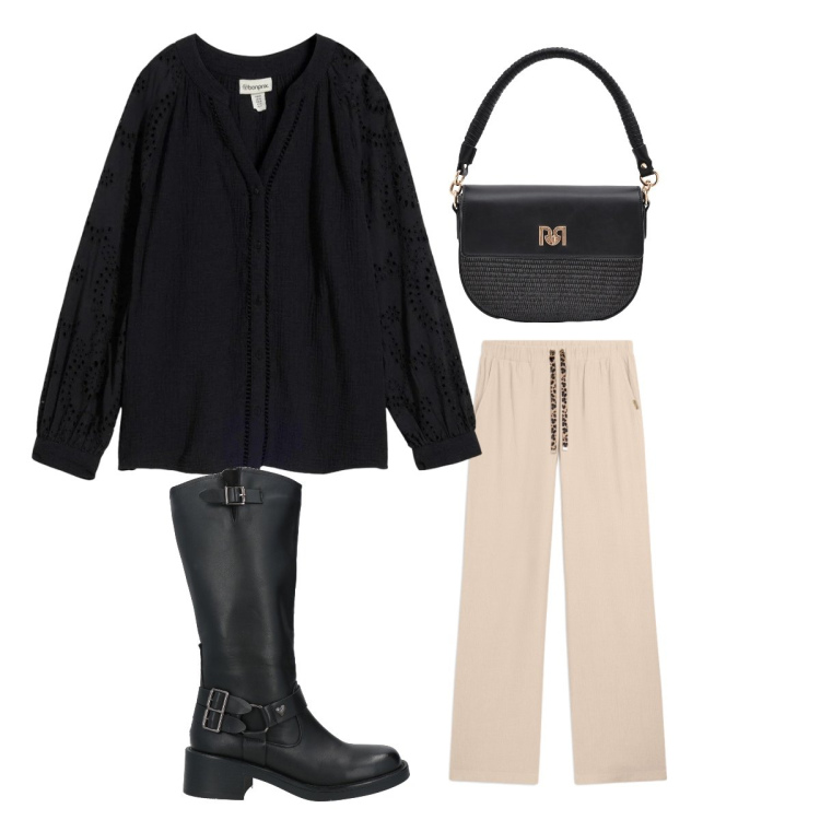 Outfit donna - Camicia morbida. Stile Minimal per Tutti i giorni. Abbinamento con stivali, tuniche, borse a spalla, pantaloni.