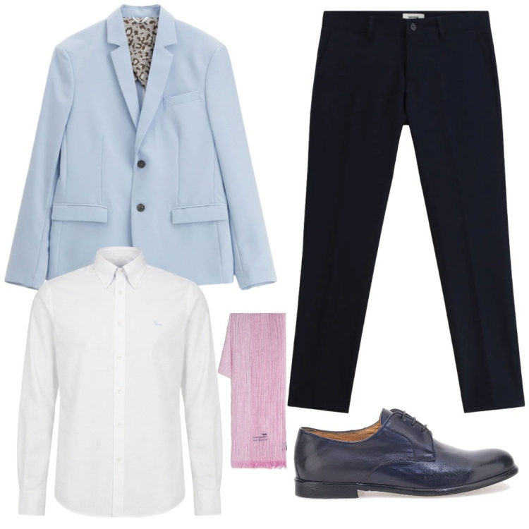 Outfit uomo - #mai.uguale. Stile Urban per Tutti i giorni. Abbinamento con giacche, pantaloni, sciarpe, camicie, scarpe stringate.