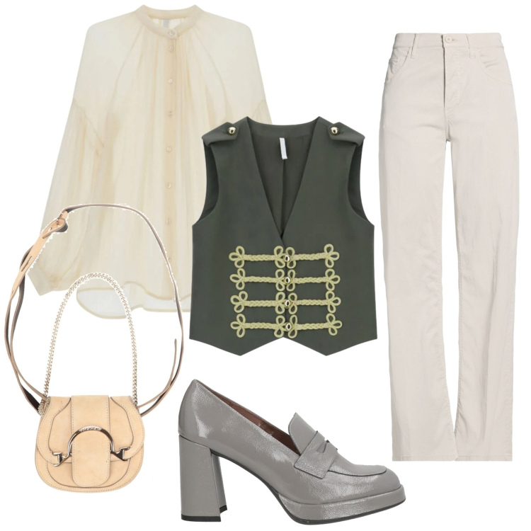 Outfit donna - Napoleon jacket. Stile Glamour per Tutti i giorni. Abbinamento con mocassini, marsupi, pantaloni, camicie, gilet.
