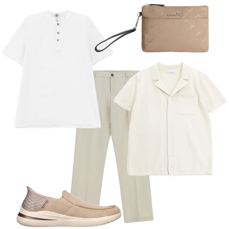 Outfit uomo - Imperial. Stile Trendy per Tutti i giorni. Abbinamento con pantaloni, camicie a manica corta, t-shirt, borse sportive, sneakers.