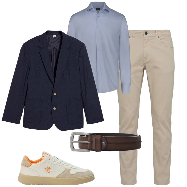 Outfit uomo - City. Stile Urban per Tutti i giorni. Abbinamento con giacche, pantaloni, sneakers, cinture, camicie.