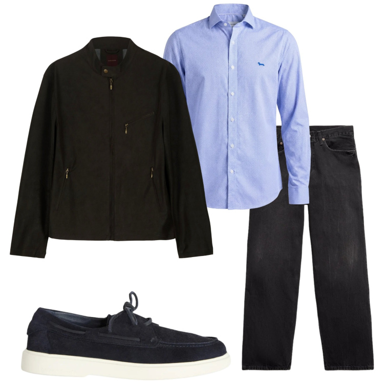 Outfit uomo - Urban style. Stile Urban per Ufficio. Abbinamento con scarpe stringate, camicie, jeans, giacche.
