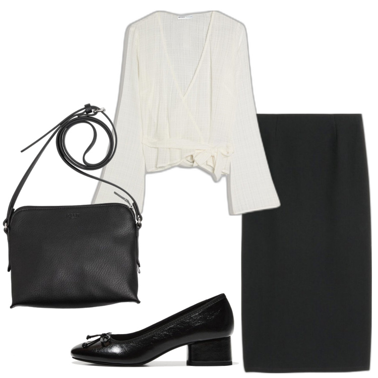 Outfit mujer - Urban style. Estilo Urban para Oficina. Combinación con blusas, bolsos saco, bailarinas, faldas largas.