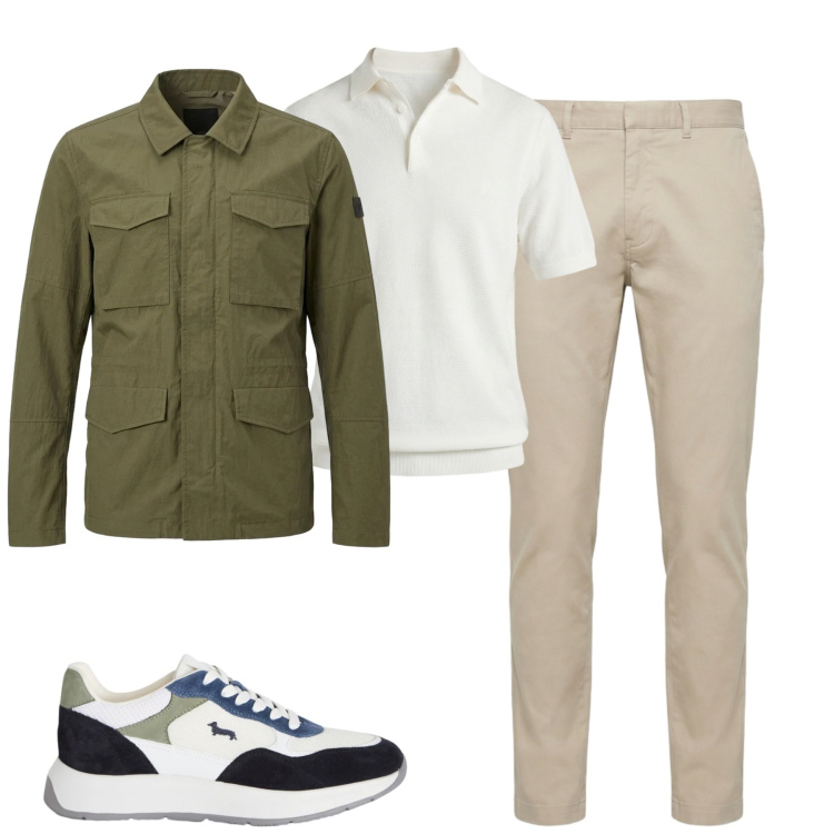 Outfit uomo - La giacca leggera. Stile Urban per Tutti i giorni. Abbinamento con sneakers, pantaloni, polo, cappotti.