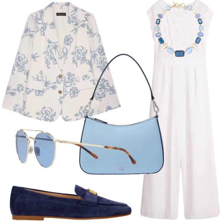 Outfit donna - Effortless, but on point. Stile Minimal per Tutti i giorni. Abbinamento con tute, blazer, mocassini, borse a spalla, collane, occhiali da sole.