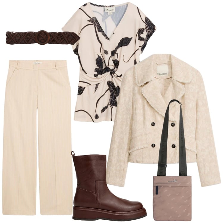 Outfit donna - Effortless, but on point. Stile Minimal per Tutti i giorni. Abbinamento con stivaletti, bluse, blazer, pantaloni, cinture, borse a tracolla.