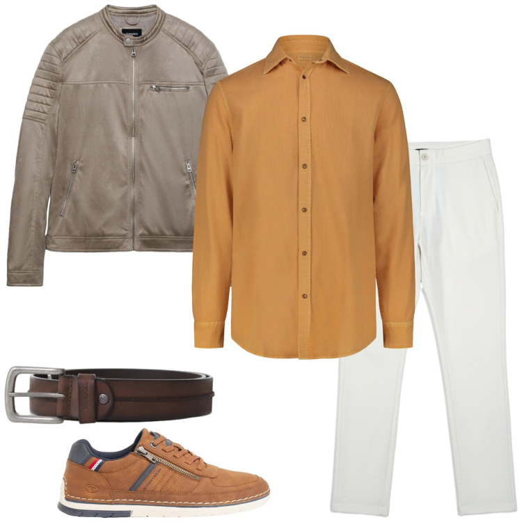 Outfit uomo - La camicia protagonista. Stile Trendy per Tutti i giorni. Abbinamento con sneakers, giacche, cinture, pantaloni, camicie.