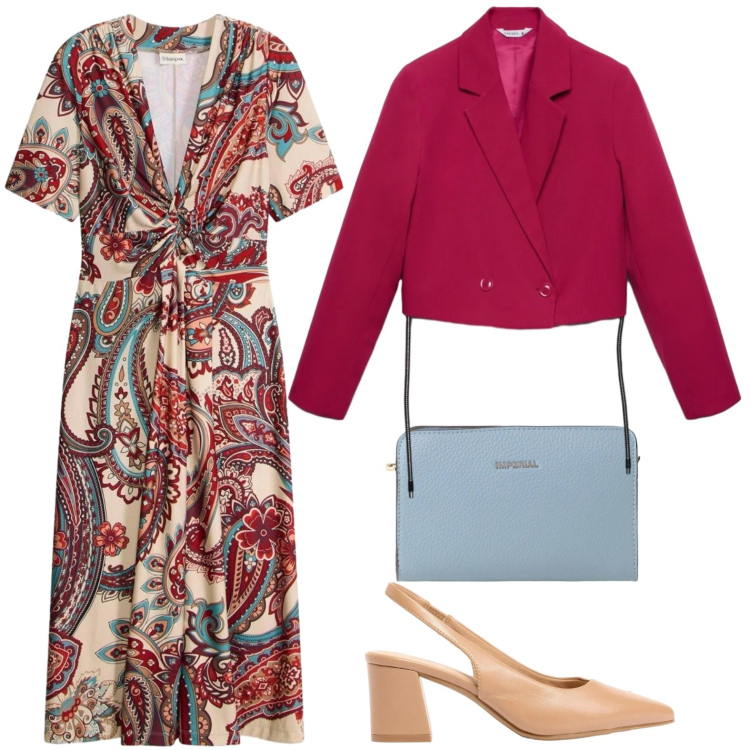 Outfit donna - L\'abito stiloso. Stile Minimal per Tutti i giorni. Abbinamento con décolleté, vestiti midi/longuette, blazer, borse a tracolla.