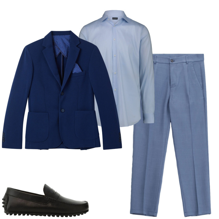 Outfit uomo - City. Stile Business/Elegante per Tutti i giorni. Abbinamento con pantaloni, scarpe stringate, giacche, camicie.