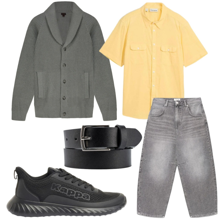 Outfit uomo - La camicia solare. Stile Casual per Tutti i giorni. Abbinamento con camicie a manica corta, sneakers, jeans, cinture, cardigans.