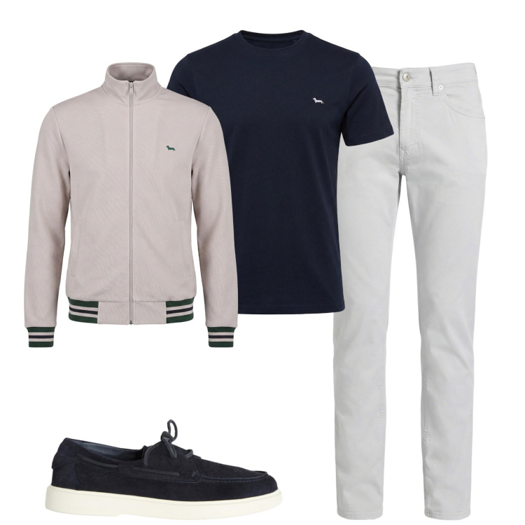 Outfit uomo - Total look #2382954. Stile Urban per Tutti i giorni. Abbinamento con scarpe stringate, pantaloni, t-shirt, felpe.
