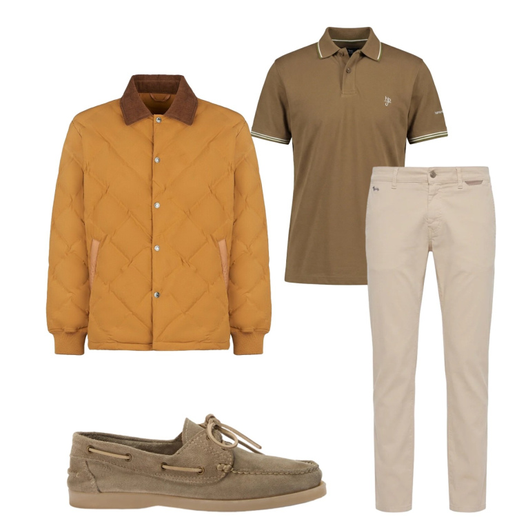 Outfit uomo - Total look #2383258. Stile Casual per Tutti i giorni. Abbinamento con pantaloni, scarpe stringate, polo, giacche.