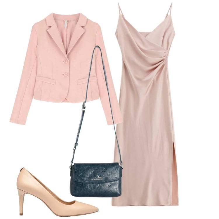 Outfit donna - Curve in movimento - Focus Donna Curvy I. Stile Chic per Cerimonia. Abbinamento con décolleté, borse a tracolla, vestiti midi/longuette, blazer.