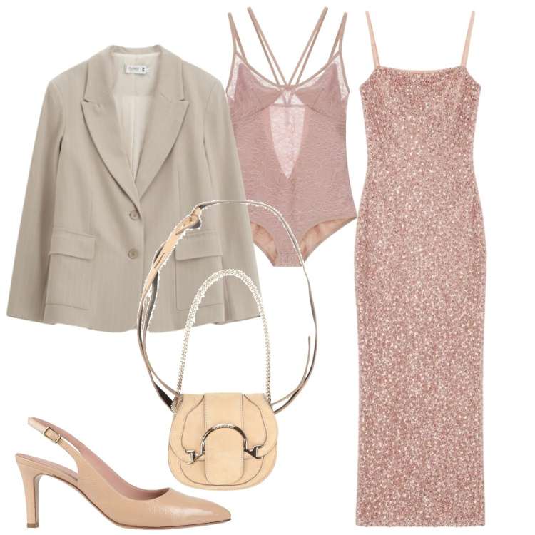 Outfit donna - Curve in movimento - Focus Donna Curvy I. Stile Chic per Cerimonia. Abbinamento con marsupi, décolleté, blazer, body, vestiti lunghi.