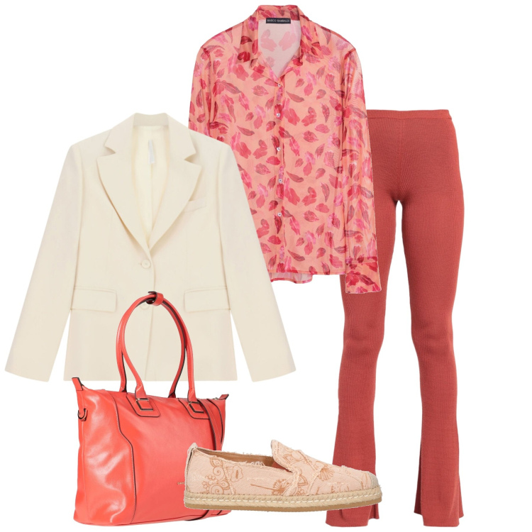 Outfit donna - Colori che illuminano - Focus Donna Curv. Stile Casual per Tutti i giorni. Abbinamento con espadrillas, camicie, zaini, pantaloni, blazer.