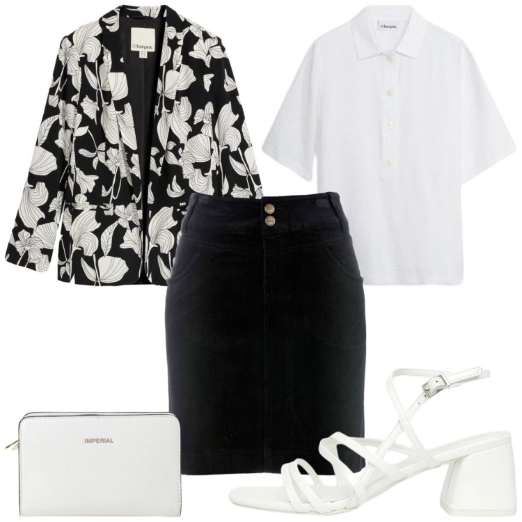 Outfit donna - Eleganza leggera- prima comunione. Stile Chic per Cerimonia. Abbinamento con blazer, gonne lunghe, tuniche, sandali col tacco, borse a tracolla.