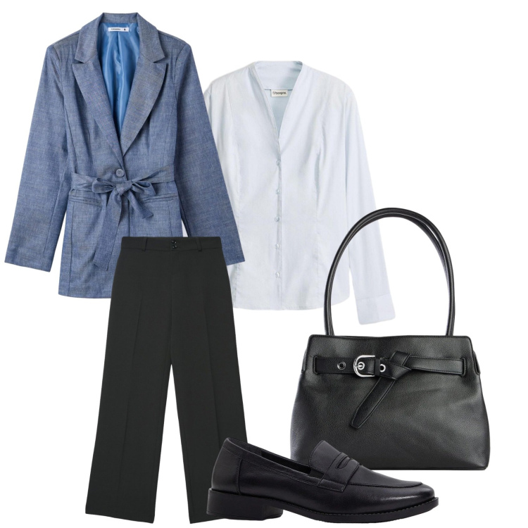 Outfit donna - Effortless- linee morbide e semplici. Stile Casual chic per Tutti i giorni. Abbinamento con camicie, borse a mano, mocassini, blazer, pantaloni.