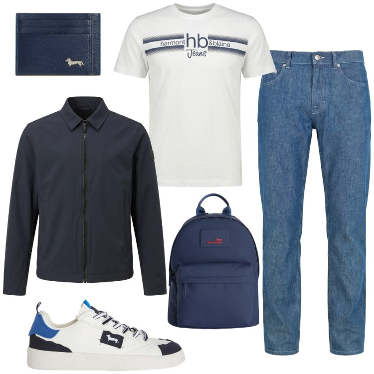 Outfit uomo - # apposto.. Stile Casual per Tutti i giorni. Abbinamento con jeans, sneakers, borse sportive, portafogli, t-shirt, giacche.
