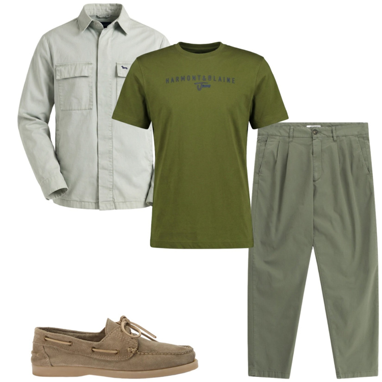 Outfit uomo - Total look #2384313. Stile Trendy per Tutti i giorni. Abbinamento con pantaloni, giacche, scarpe stringate, t-shirt.