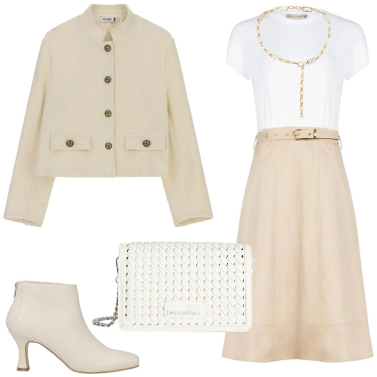 Outfit donna - Essenziale per Roma. Stile Casual chic per Tutti i giorni. Abbinamento con stivaletti, vestiti midi/longuette, cinture, cappotti, borse a tracolla.