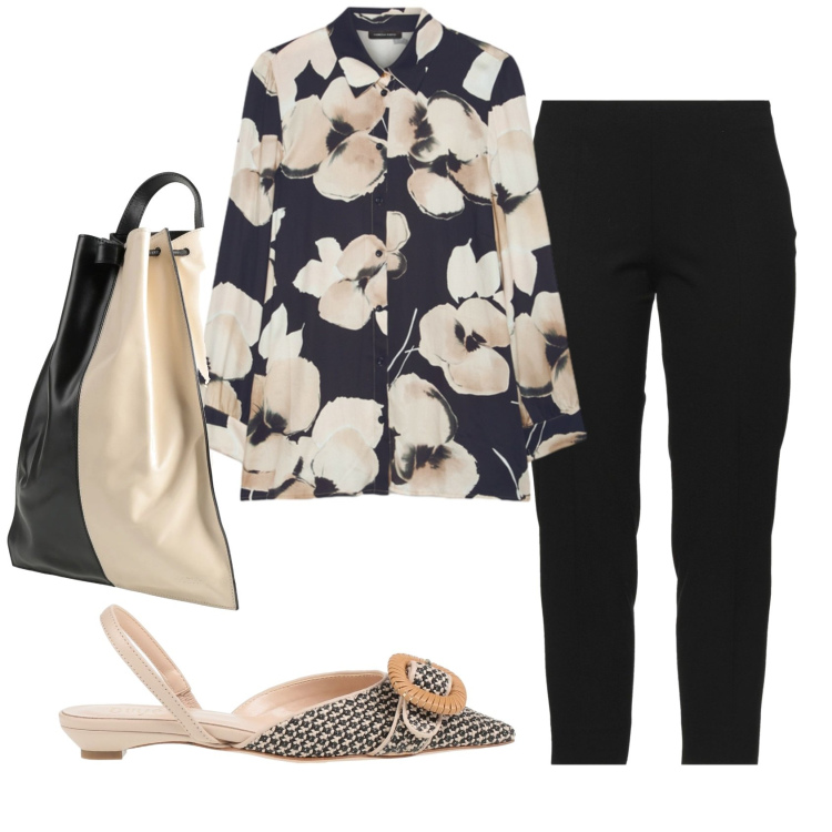 Outfit donna - Total look #2385659. Stile Romantica per Serata fuori. Abbinamento con ballerine, pantaloni, zaini, camicie.