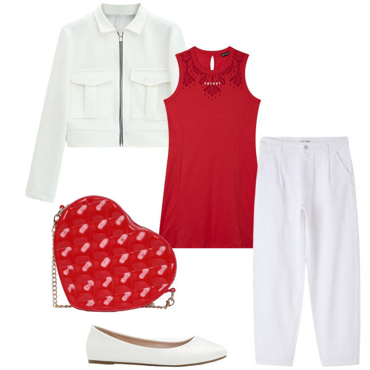 Outfit donna - Total look #2385915. Stile Chic per Tutti i giorni. Abbinamento con ballerine, pantaloni, borse a tracolla, cappotti, vestiti midi/longuette.